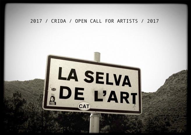 Imagen de llamada a los artistas candidatos para la segunda edición de La Selva de l'Art